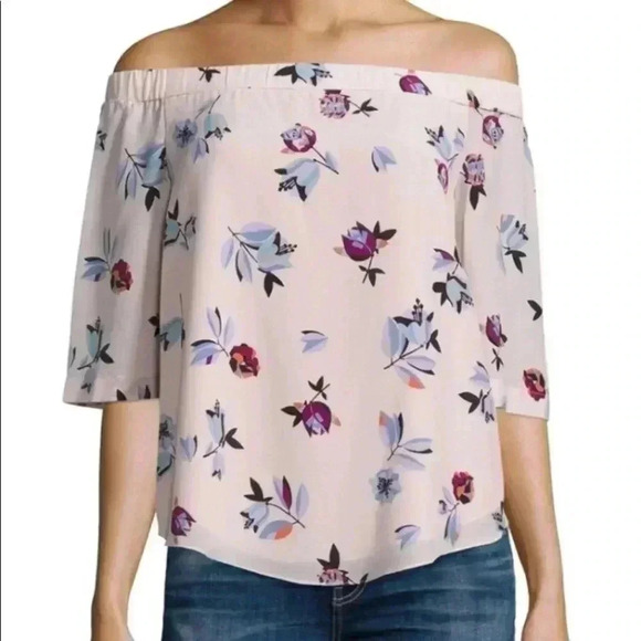 Rebecca taylor bell tower off shoulder blouse - Picture 1 of 4